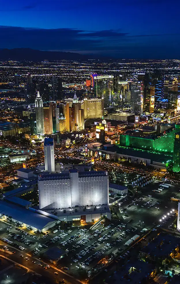 Downtown skyline of Las Vegas