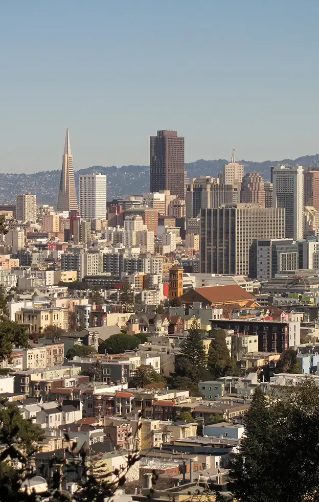 Downtown skyline of San Francisco, CA