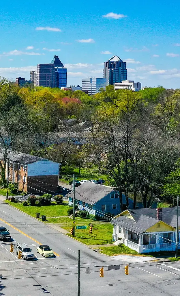 Aerial view of Gastonia, NC