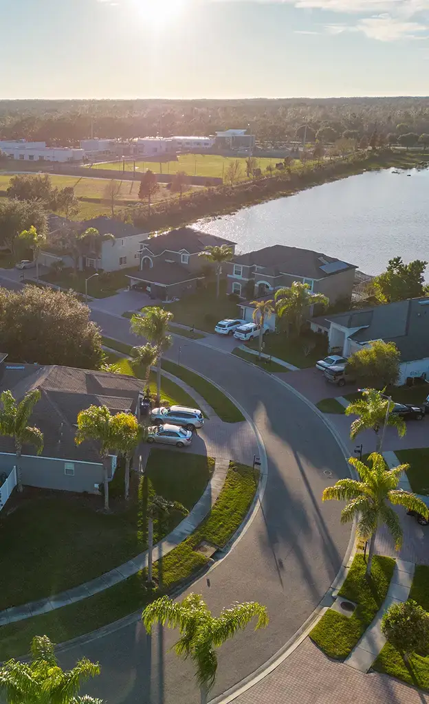 Lehigh acres Florida aerial view