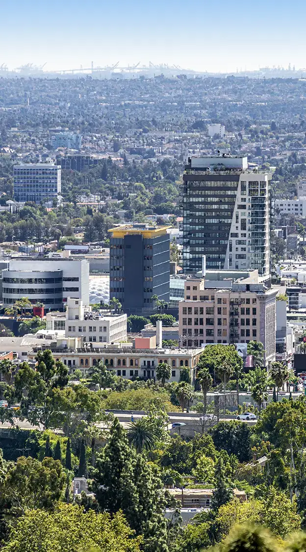 City view of Santa Monica, CA